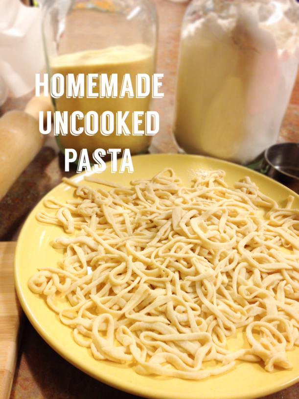 Uncooked Homemade Pasta